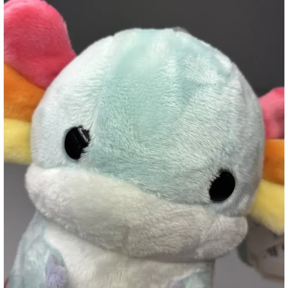 Bellzi Lotti Axolotl Plush Blue 6” Rainbow Pride Boxlunch Exclusive With Tags